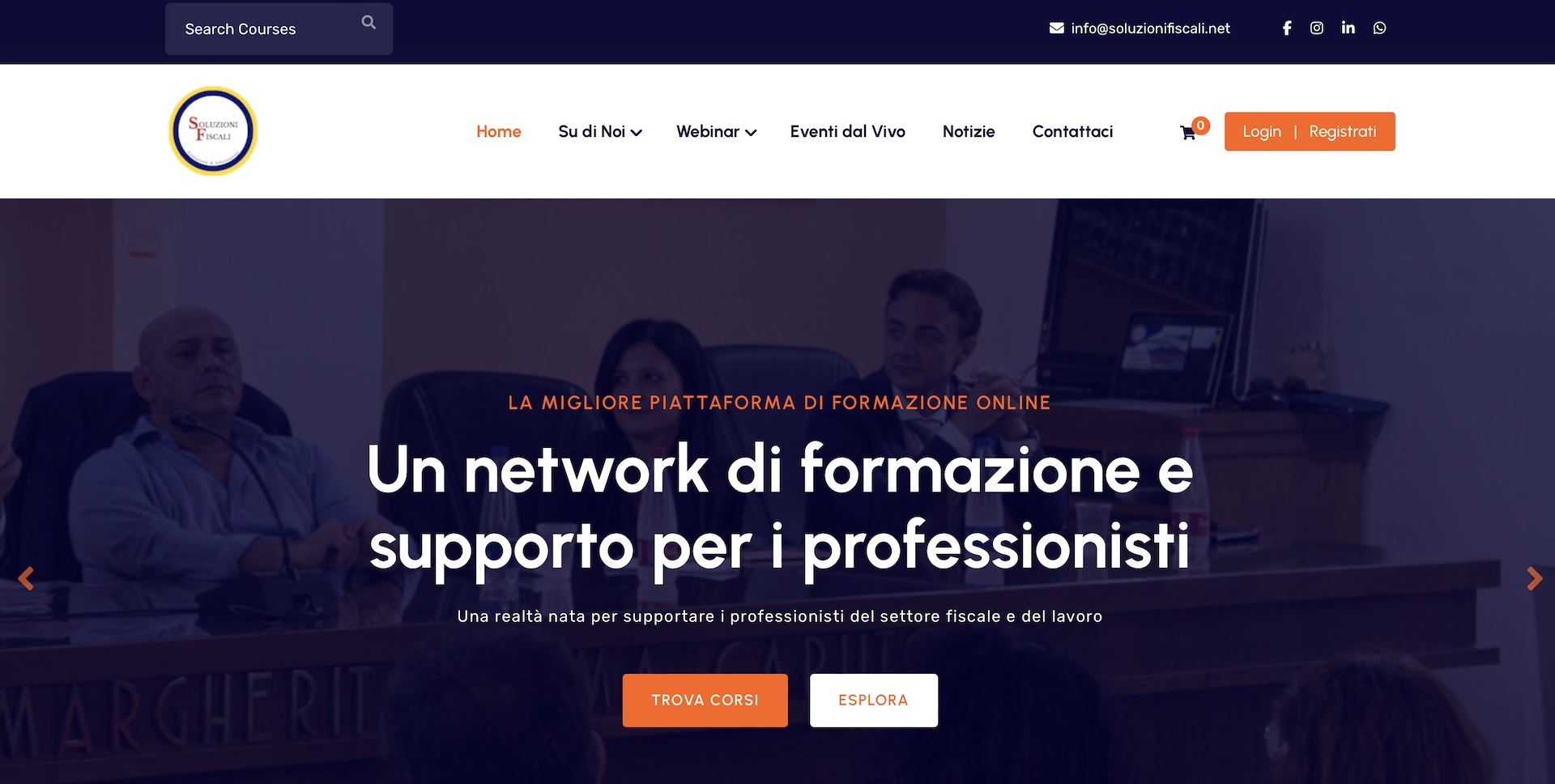 Nuovo Sito Web: formazione professionale e corso online